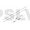 208372 CNC Tail Boom Support Set(Silver anodized)
